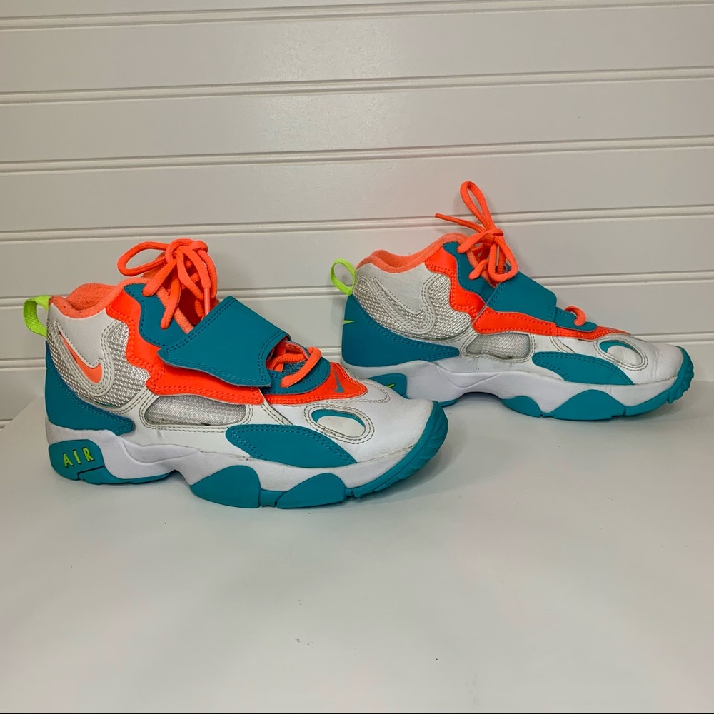 Nike Air Speed Turf Kids Size 5Y Miami Blue/Orange Style: BQ9632-101 Sneaker